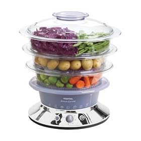 Tefal Vitamin Plus VC400715 Steamer, 3 Tier