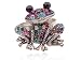 Cool Funky Cute Colorful Big Eye Black Crystal Rhinestone Frog Toad Custom Ring