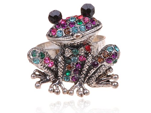 Cool Funky Cute Colorful Big Eye Black Crystal 