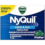 Vicks NyQuil Cold & Flu Nighttime Relief LiquiCaps 24 Count