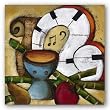 Tropical Rhythm III by Luis Vitale 12"x12" Art Print Poster Latin