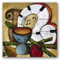 Tropical Rhythm III by Luis Vitale 12"x12" Art Print Poster Latin