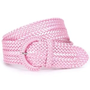 2 Inch Wide Hand Made Soft Metallic Woven Braided Round Belt