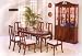 BEAUTIFUL SET OF 2 CHERRY FINISH QUEEN ANN ARM CHAIRS