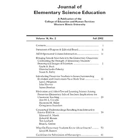 Journal of Elementary Science Education by Engineering and Science Professional Practice