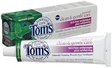 Tom's of Maine Natural Clean and Gentle SLS-Free Antiplaque plus Whitening Spearmint Toothpaste, 5.2 -Ounce Tubes (Pack of 6)