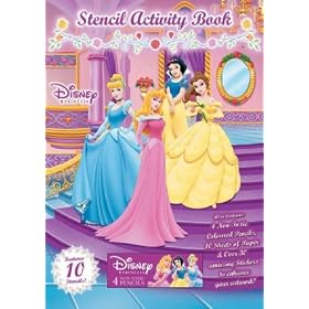 Disney Princess Stencil Book