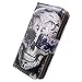 Bfun Packing Bcov Cool Floral Skull Card Slot Wallet Leather Cover Case for Samsung Galaxy S5