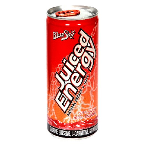 Blue Sky Juiced Energy Natural Energy Drink, 8.3-Ounce Cans (Pack of 12) by Blue Sky
