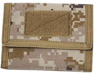 1000D Tri-folded Tactical Military Waterproof Wallet Credit ID Card Holder with Velcro Closure (AOR1)