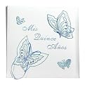 Satin Butterfly Photo Book - Blue