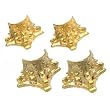 4 Mantle Clock Corner Foot Brass Repair Tool Parts Feet