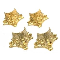4 Mantle Clock Corner Foot Brass Repair Tool Parts Feet
