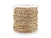 CleverDelights Rolo Chain Roll - 100 Feet - Champagne Gold Color - 3x4mm Link - Bulk Oval Chain Spool