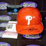 Jimmy Rollins Autographed/Hand Signed Mini Helmet (Philadelphia Phillies) JSA