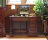 La Roque Mahogany Single Pedestal Computer Desk