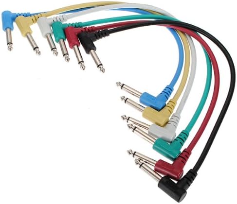 Bass Guitar Effects Pedal Audio Patch AMP Cable 30cm 6Pcs Pack