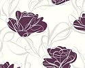 Livingwalls 1319-28 Tapete, florales Muster, wei&szlig; grau lila