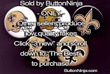 Set of 5 New Orleans Saints Pins 1.25" Buttons NFL Football