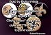 Set of 5 New Orleans Saints Pins 1.25