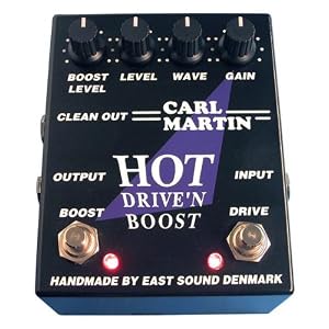 Click here to buy Carl Martin Hot Driven Boost Pedal Tube Amp Distortion Dual Switches Drive and Boost by Carl.