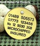 Quality Engraved Solid Brass 31mm Dis...