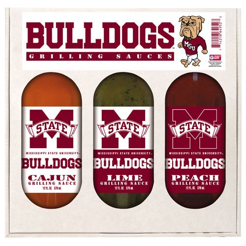 Mississippi State Bulldogs NCAA Grilling Gift Set by Hot Sauce Harry