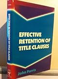 Effective retention of title clauses