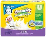 Gerber Smart Sips, Vanilla, 8.25-Ounce Aseptic Boxes (Pack of 18)