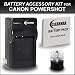 Battery and Charger Kit for Canon Powershot S90, S95, SD1200, SD4000, SD770, SD980, D10, Elph 500 Digital Camera. Kit includes Replacement NB-6L Long Life Battery, + AC/DC Traveling Charger, + Soda Cap Tripod.