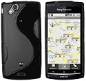 mumbi TPU Silikon Case Sony Ericsson Xperia Arc / Xperia ARC S Silicon Tasche Hülle - ARC Schutzhülle schwarz
