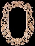 Hand Carved Solid Maple Mirror Frame Large Size, Model 2090