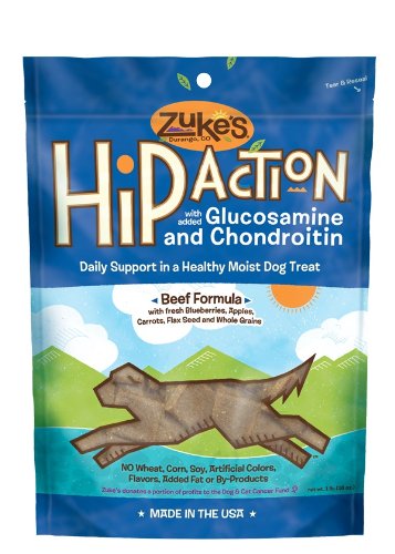 Zuke's Hip Action Natural Dog Treats, Beef , 