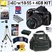 Nikon D40 6.1MP Digital SLR Camera Kit with 18-55mm f/3.5-5.6G ED II AF-S DX Zoom-Nikkor Lens + 4GB Deluxe Accessory Kit