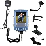 Car / Auto Multi Adapter Mount Holder GPS Navigation Kit for the PalmOne Zire 71 with built in charger - Gomadic Brand
