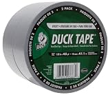 Duck 1118395 Utility Duct Tape, 1-7/8-Inch by 45-Yard, Silver, 2-Pack