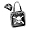 Black/White Pu w/Skull & Crossbones