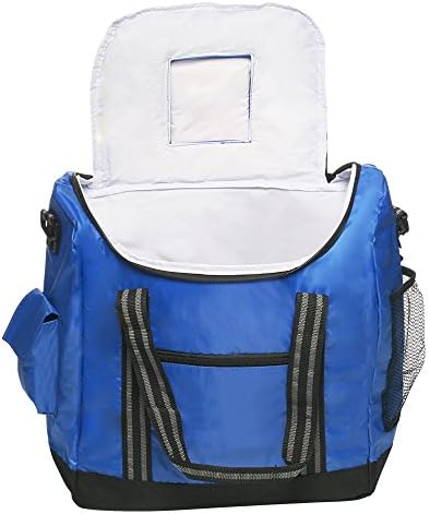 Large Flip Top Insulated Cooler Bag by Sacko (Blue)