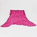 U-miss Mermaid Blanket Crochet and Mermaid Tail Blanket for Adult, Super Soft All Seasons Thicken Sleeping Blankets (Scale red)