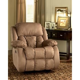 Durapebble Mocha Glider Recliner by Ashley Furniture by Home and Living