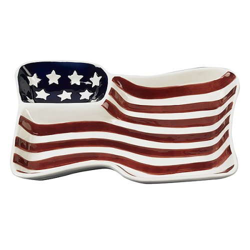 Flag Chip-and-Dip Dish by Boston Warehouse