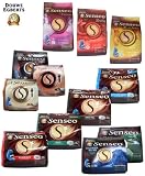 Douwe Egberts Senseo Kaffeepads 158 Pads – 12 Sorten – Sevilla, Rio, Vienna, Normal, Mild, Kräftig, Entkoffeiniert, Presso, Cafe Choco, Cappuccino, Colombia Blend und Brazil Blend Rezessionen