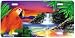 Parrot Cove - Birds - Wildlife Decor Art Print - License Plate Tag By Corrie Maritz From Airstrike