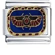 Egyptian Flying Scarab Italian Charm Bracelet