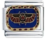 Egyptian Flying Scarab Italian Charms Bracelet Link