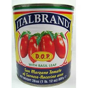 Italbrand, San Marzano Tomatoes D.O.P., 28 Ounce Can
