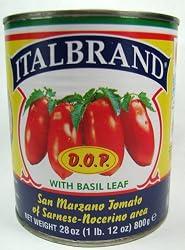 Italbrand, San Marzano Tomatoes D.O.P., 28 Ounce Can
