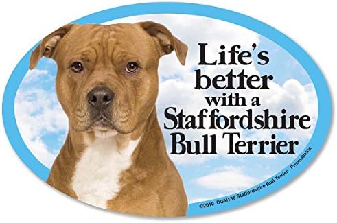 Prismatix Decal Cat and Dog Magnets, Staffordshire Bull Terrier