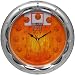 Deluxe Basketball Court Quartz Wall Clock - Large 13 Inch Diameter!