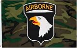101st Airborne &acute; Camo - Shiled &acute; MILITARY Flag - 3 foot by 5 foot Polyester ( NEW ) - B000G2SZH2